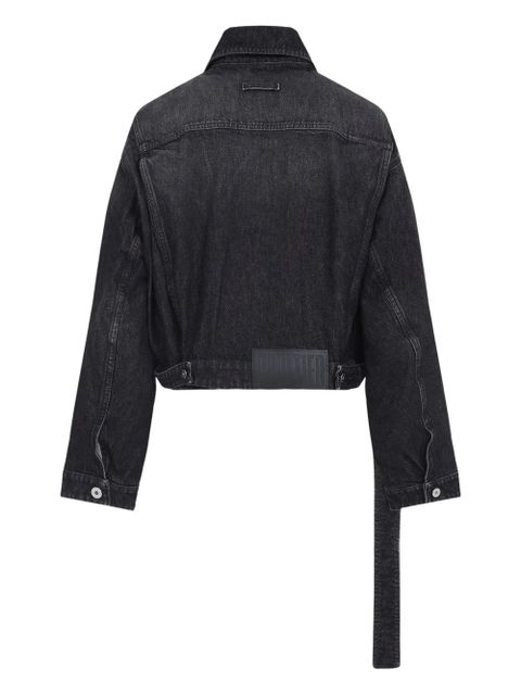 Jean Paul Gaultier belted denim jacket - Black