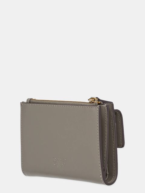Pinko portfel skórzany damski kolor szary 103612 A0F1 - zdjęcie produktu nr 2