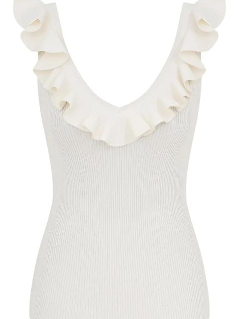 ZIMMERMANN Awaken ribbed top - White - zdjęcie produktu nr 2