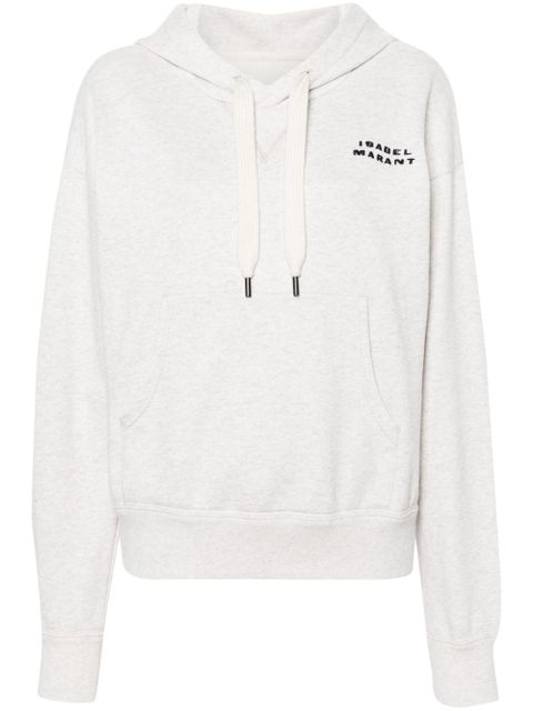 ISABEL MARANT Sylla mélange jersey hoodie - Neutrals - zdjęcie produktu nr 1