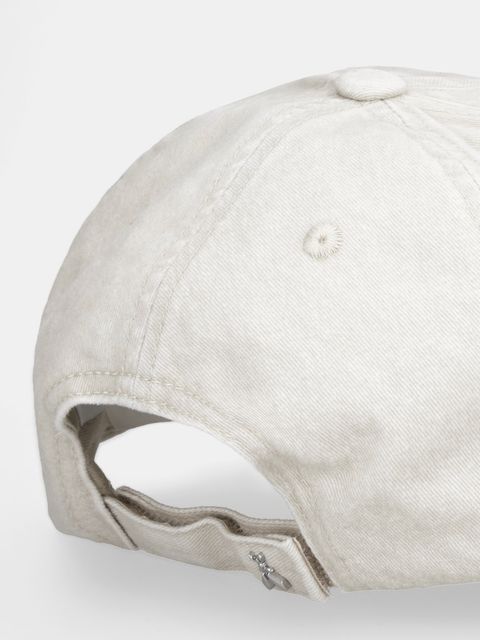 Patrizia Pepe czapka z daszkiem bawełniana kolor beżowy 8F0108 A708 - zdjęcie produktu nr 2