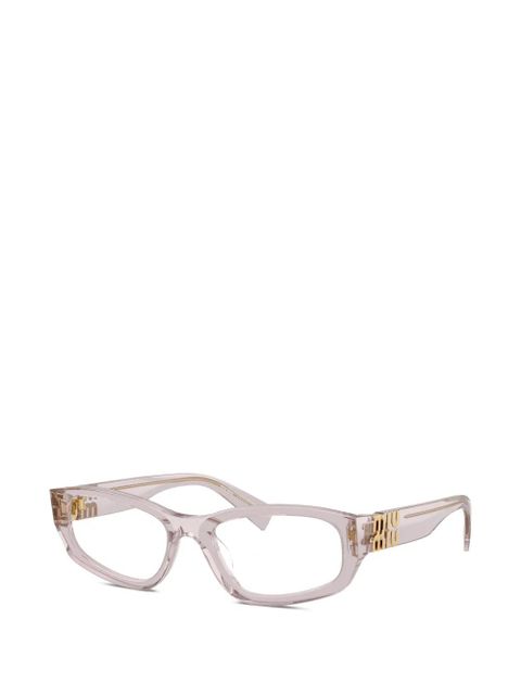 Miu Miu Eyewear logo-detail glasses - Pink - zdjęcie produktu nr 2