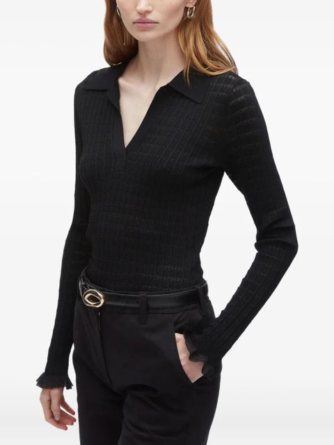 3.1 Phillip Lim ribbed-knit sweater - Black