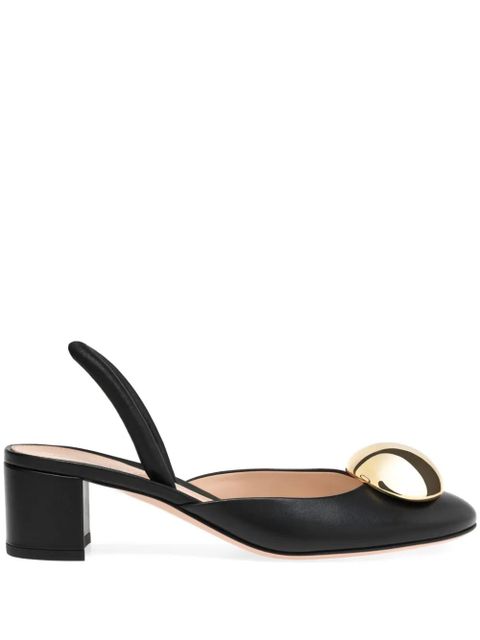 Gianvito Rossi Sphera 45mm slingback pumps - Black - zdjęcie produktu nr 1