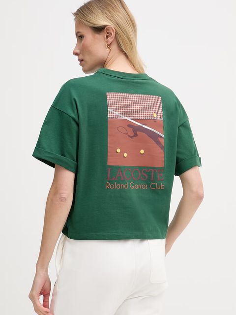 Lacoste T-shirt damski bawełniany - zdjęcie produktu nr 1