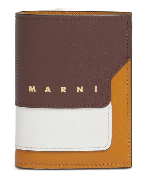 Marni colour block snap wallet - Brown - zdjęcie produktu nr 1