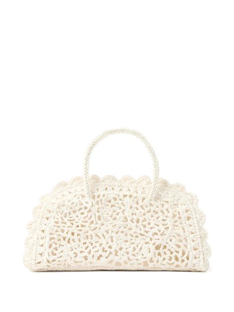 Jacquemus Turismo crochet tote bag - White - zdjęcie produktu nr 1