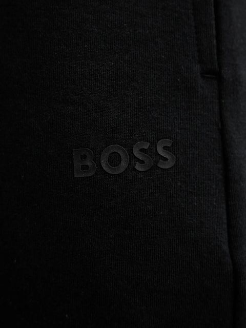 BOSS szorty lounge damskie kolor czarny gładkie medium waist 50539981