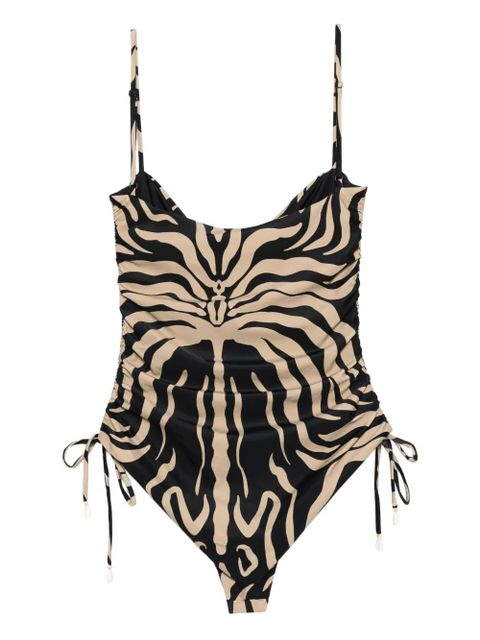 Johanna Ortiz zebra-print swimsuit - Black - zdjęcie produktu nr 2