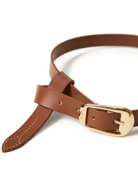TWINSET studded leather belt - Brown - zdjęcie produktu nr 2