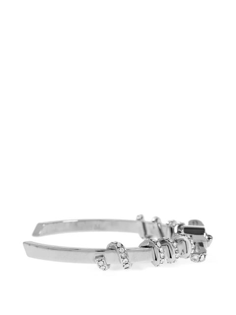 Versace Gianni crystal-embellished bracelet - Silver