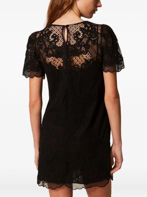 TWINSET round-neck mini dress - Black