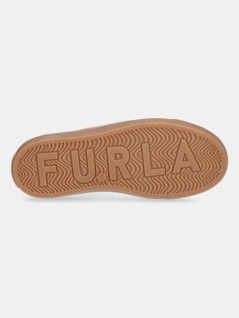 Furla sneakersy skórzane Enjoy Lace-Up Sneaker damskie kolor biały YI79ENJ BX3711 4236S