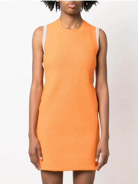 Jacquemus Sorbetto knitted mini dress - Orange