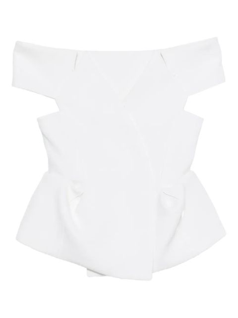 KHAITE Verone cut-out top - White - zdjęcie produktu nr 1