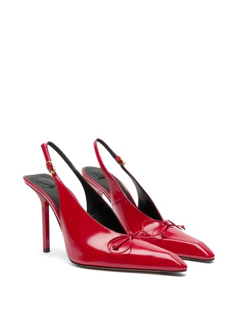 Jacquemus Cubisto slingback pumps - Red - zdjęcie produktu nr 2
