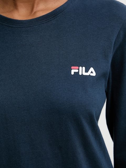 Fila piżama bawełniana damska kolor granatowy bawełniana FPW4217