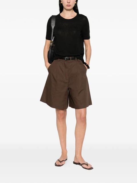 Weekend Max Mara Pancone crew neck top - Black - zdjęcie produktu nr 2