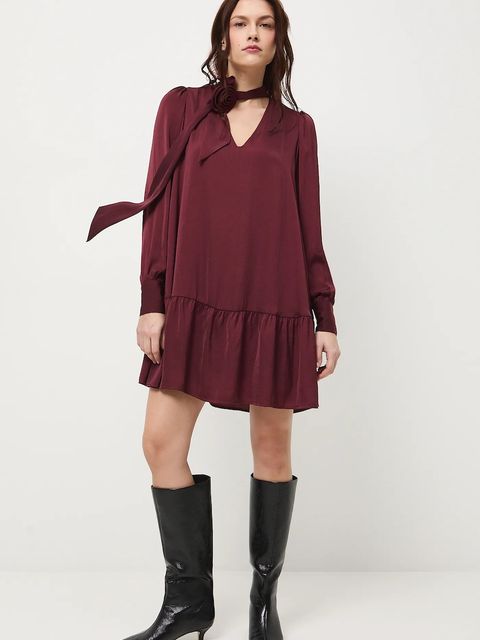 Medicine sukienka kolor bordowy mini oversize - zdjęcie produktu nr 1