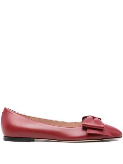 Valentino Garavani bow-details ballet flats - Red - zdjęcie produktu nr 1