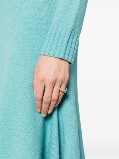 Jil Sander crystal-embellished ring - Grey - zdjęcie produktu nr 2