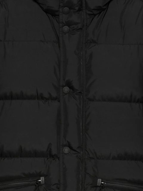 Moncler quilted hooded jacket - Black