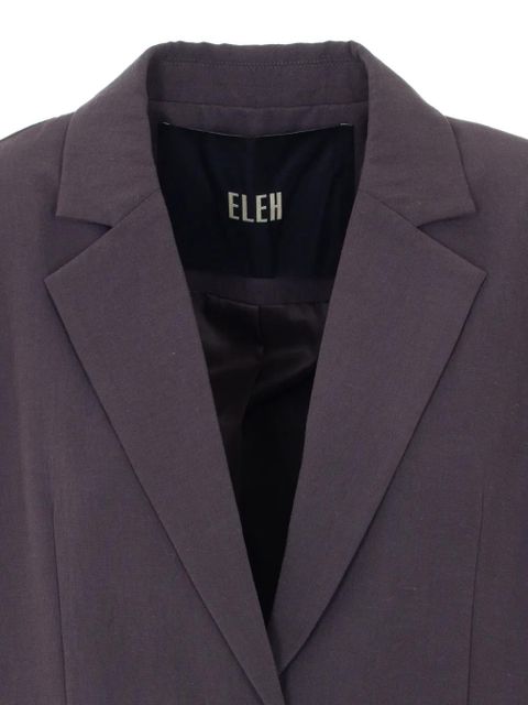Eleh V-neck frontal-pocket blazer - Purple