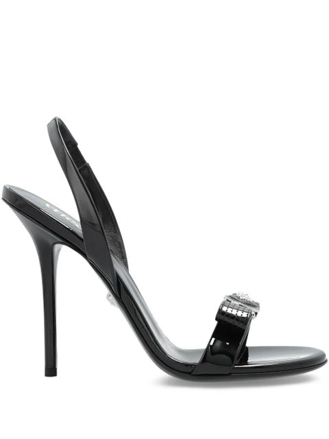 Versace Medusa-bow slingback sandals - Black - zdjęcie produktu nr 1