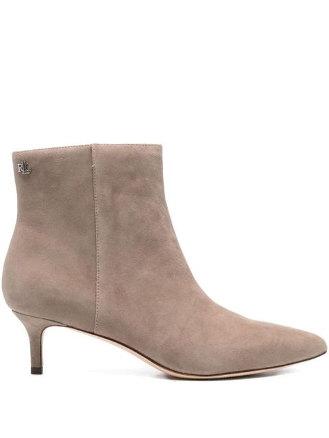 Lauren Ralph Lauren 50mm pointed-toe zip boots - Neutrals - zdjęcie produktu nr 1