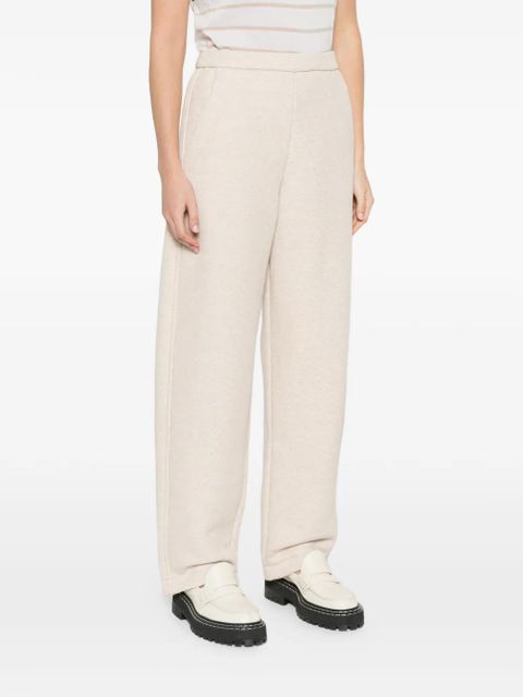 Max Mara textured elasticated-waist trousers - Neutrals