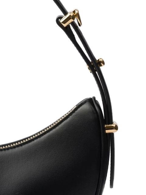 Prada crescent-shaped leather shoulder bag - Black