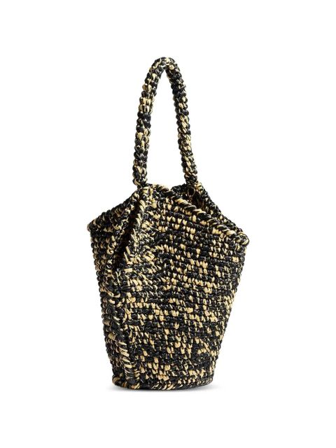 KHAITE logo-patch tote bag - Black