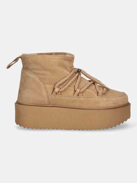 Inuikii śniegowce zamszowe Classic Low Platform kolor beżowy 1001.006.0012.251 - zdjęcie produktu nr 2