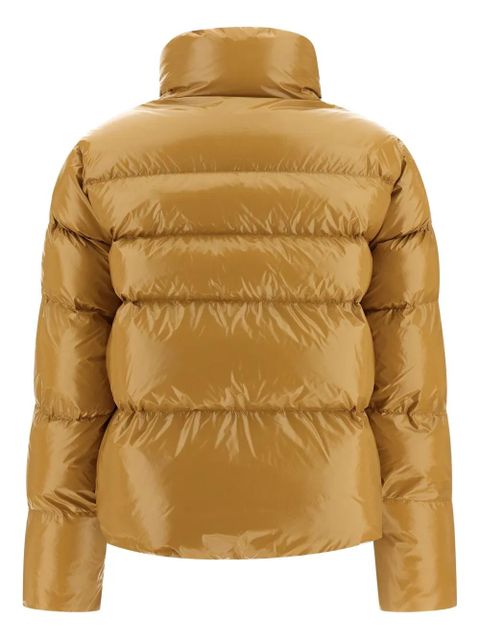 PINKO Mirco high-neck puffer jacket - Yellow