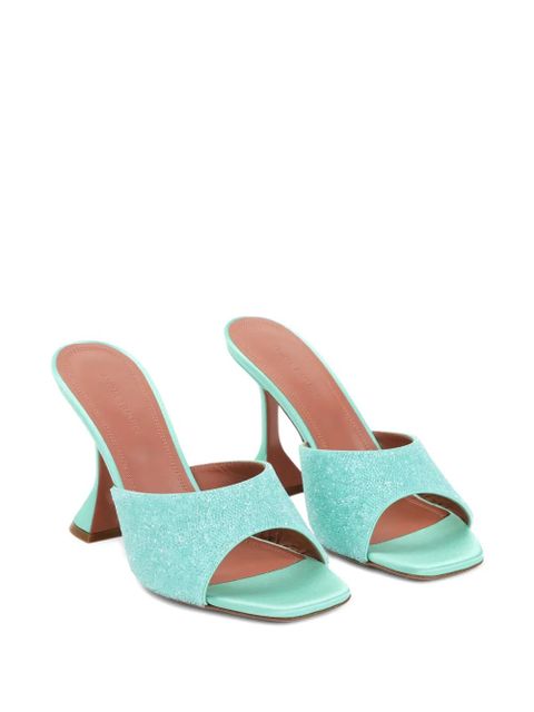 Amina Muaddi 95mm Lupita mules - Green
