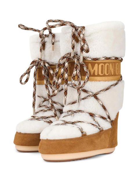 Moon Boot Lab69 Icon logo lace-up boots - Brown