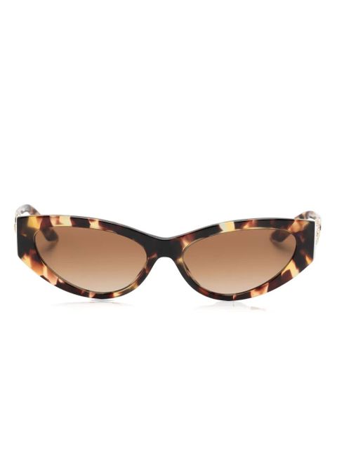 Versace Eyewear Greca Strass cat-eye sunglasses - Brown - zdjęcie produktu nr 1