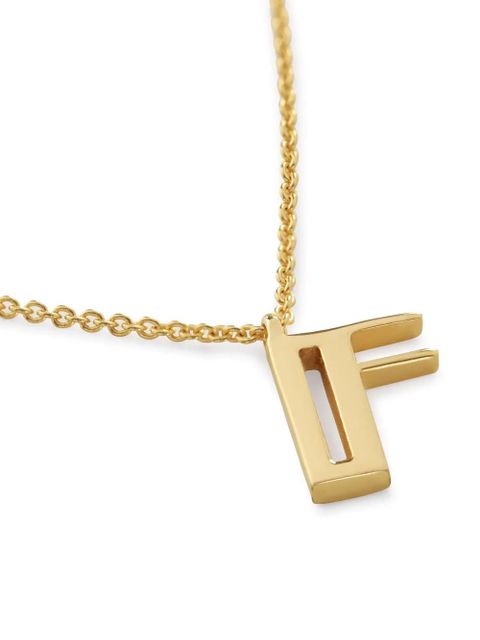 Monica Vinader alphabet F-pendant necklace - Gold - zdjęcie produktu nr 2