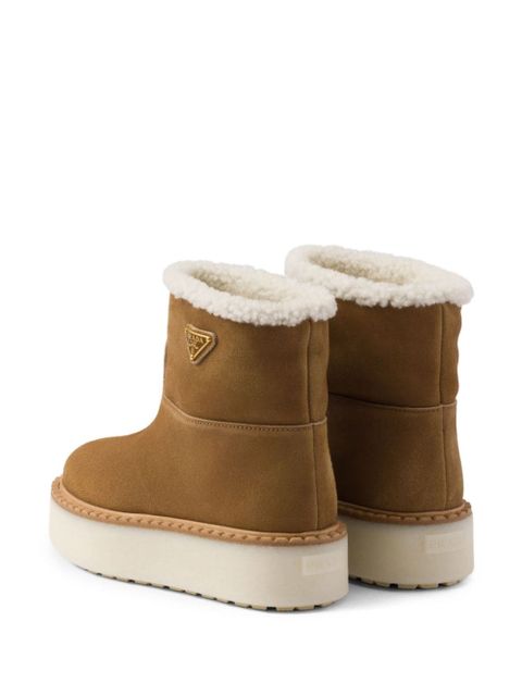 Prada suede booties - Brown - zdjęcie produktu nr 2