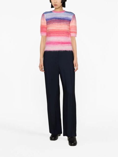 Missoni brushed-effect wool-blend top - Blue - zdjęcie produktu nr 1