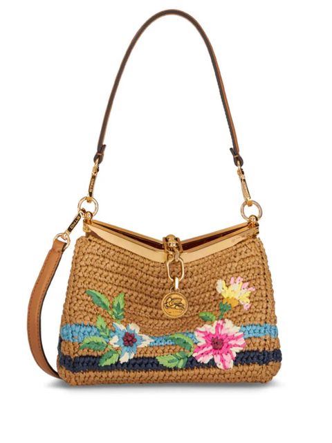 ETRO Vela floral-embroidered crossbody bag - Neutrals - zdjęcie produktu nr 1