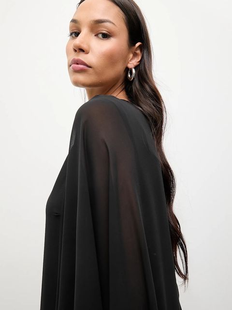 Answear.LAB sukienka kolor czarny maxi prosta