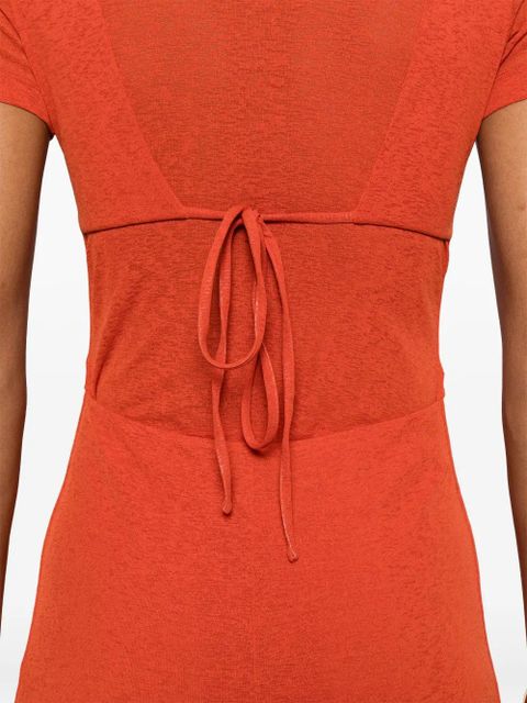 Nanushka open-back mini dress - Orange