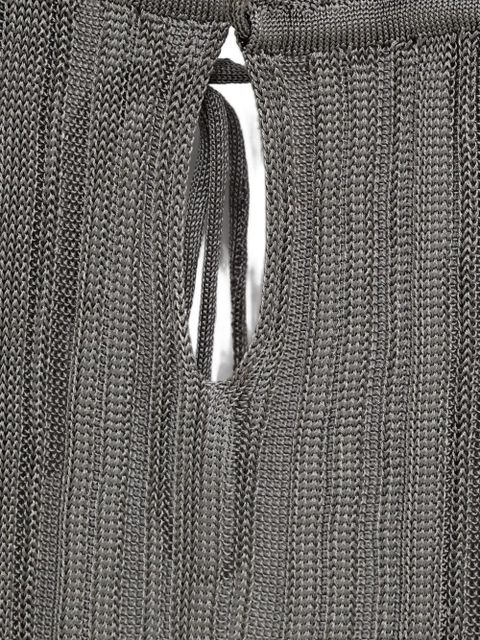 Gimaguas Rei halter-neck open-back mini dress - Grey