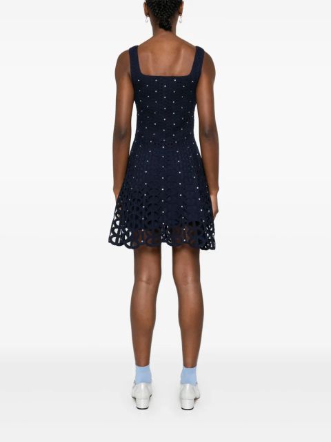 Maje crochet mini dress - Blue