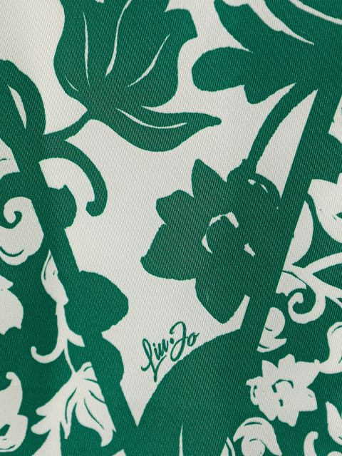 Liu Jo chusta damska kolor zielony wzorzysta 2A6061 T2745