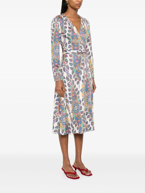 ETRO paisley-print midi dress - Neutrals