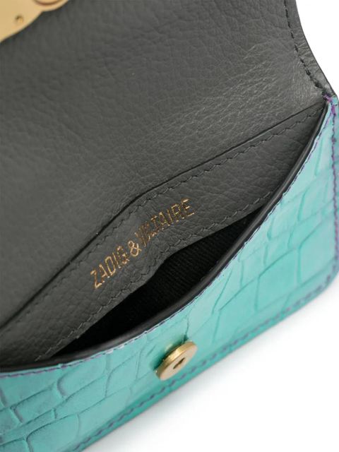 Zadig&Voltaire Borderline logo-plaque leather wallet - Blue