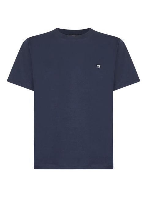 Weekend Max Mara butterfly-embroidered crew-neck T-shirt - Blue - zdjęcie produktu nr 1