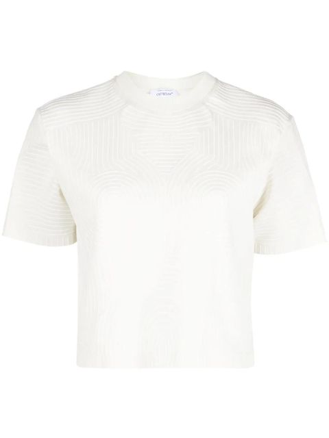 Off-White printed cotton T-shirt - Neutrals - zdjęcie produktu nr 1